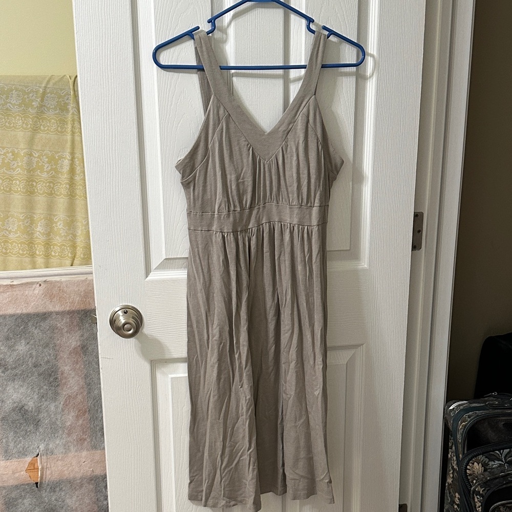 Old Navy Taupe Midi Dress